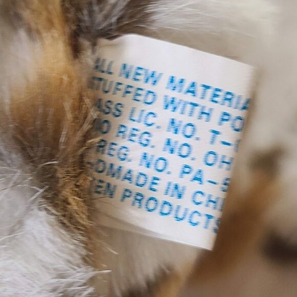 Vintage Justen Products Leopard Cheetah Cub Plush Cat  Stuffed Animal 8" - Picture 7 of 9